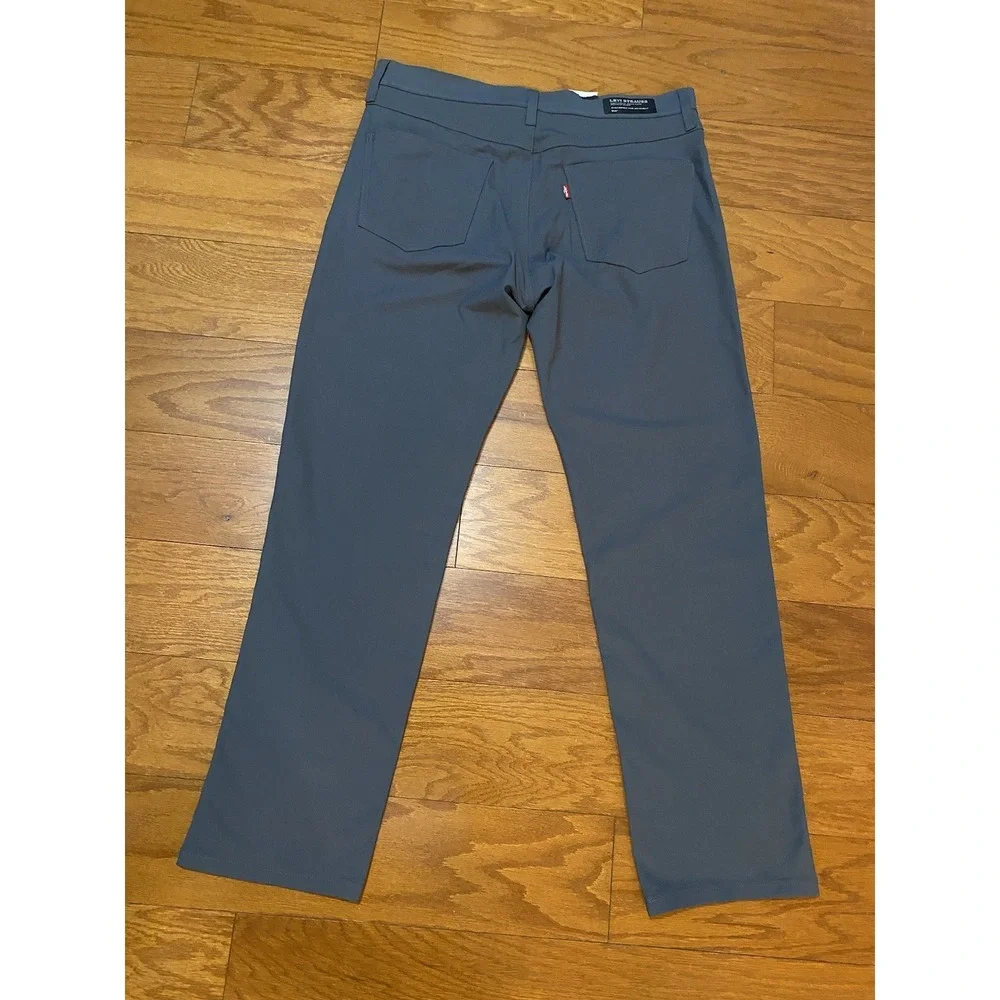 Levi Men 511 Slim Tech Five Pocket Pants - Charcoal Gray 34x30 New! NWT $60